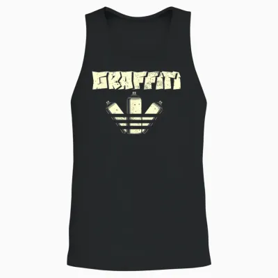 Graffiti Street Urban Art Spray Paint Graffiti Artist T-Shirt, Black Unisex Tank Top - Black