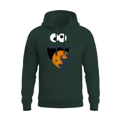 Sesame Street Costume Design Cookie Monster Unisex Hoodie - Forest