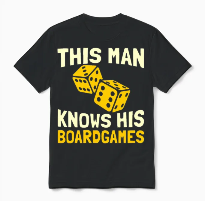 Board Games Unisex T-Shirt in Black