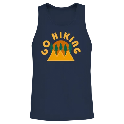 Take a Hike, Hiking Lover, Adventure, Nature. Unisex Tank Top - Navy