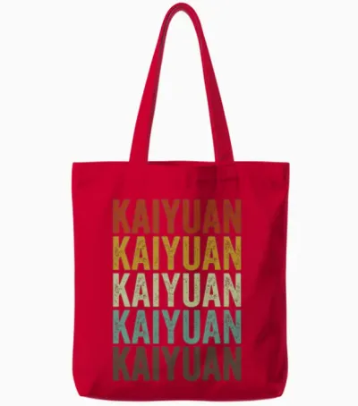 Kaiyuan China Retro Vintage Tote Bags - Red