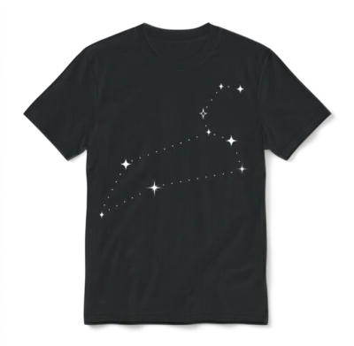 Leo Sign Constellation Unisex T-Shirt - Black