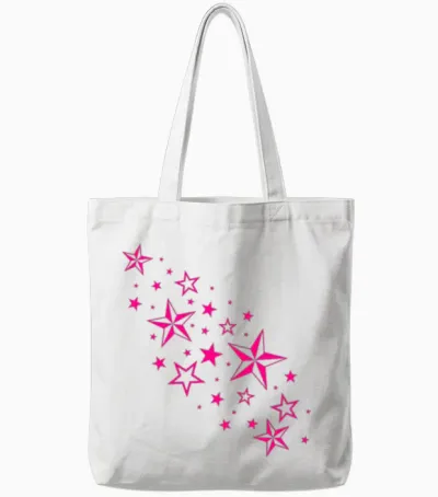 Stars Tote Bags - White