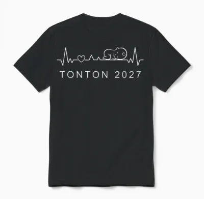 Futur Tonton 2027 Battement De Cœur Annonce Grossesse Unisex T-Shirt - Black