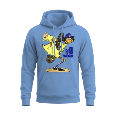 The Bird Is the Word Unisex Hoodie - Carolina Blue