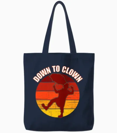 Down to Clown Tote Bags - Navy