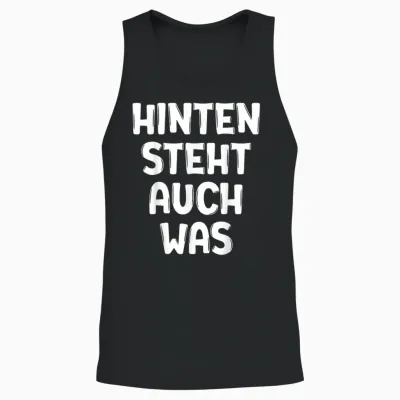 Funny Slogan Unisex Tank Top - Black