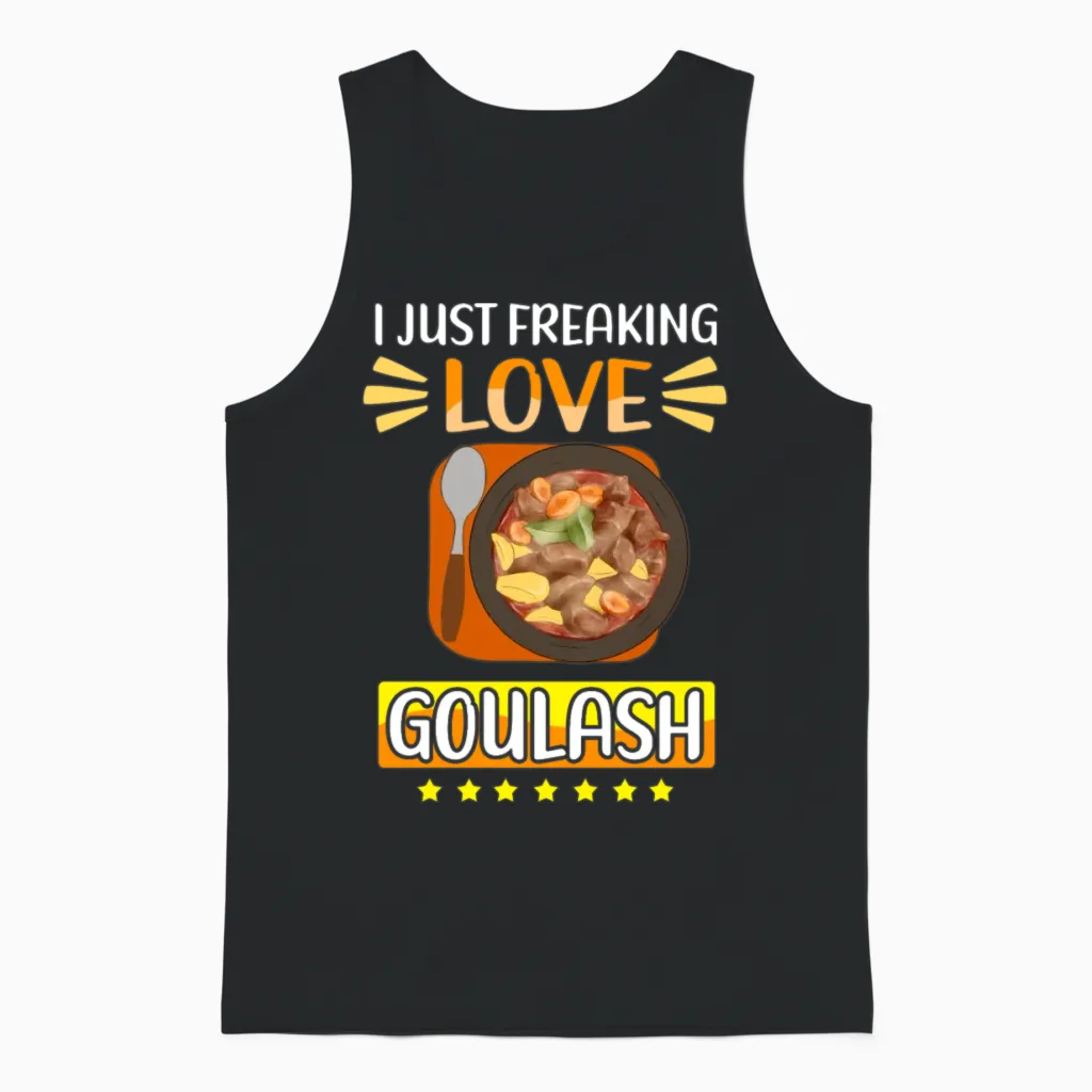 Goulash Food Lover Hungarian Goulash Unisex Tank Top in Black