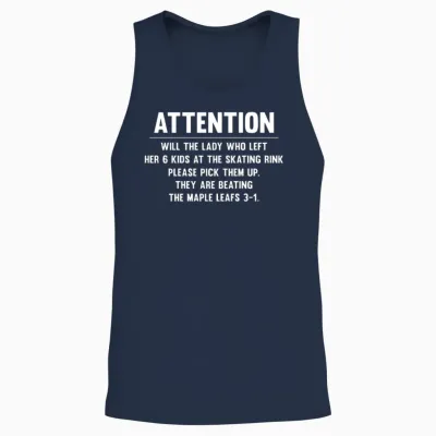 Canada Maple Leafs Hockey Game - Funny Winter Unisex Tank Top - Navy