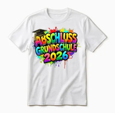 Grundschule Absolvent Abgänger Grundschule Abschluss 2026 Unisex T-Shirt - White