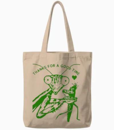 Thanks for a Good Time Tote Bags - Natural