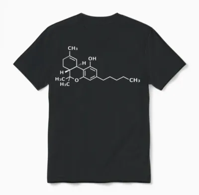 Thc Strukturformel Medizin Cannabis Marihuana Cbd Hanfsamen Unisex T-Shirt - Black