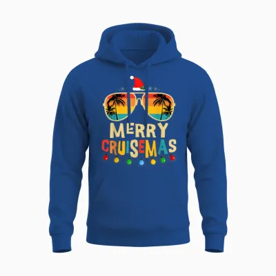 Merry Cruisemas 2025 Christmas Santa Reindeer Cruise Unisex Hoodie - Royal