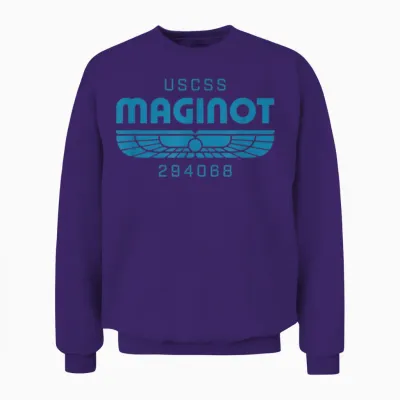 Alien: Earth Fx Series Uscss Maginot Logo Official Unisex Sweatshirt - Purple