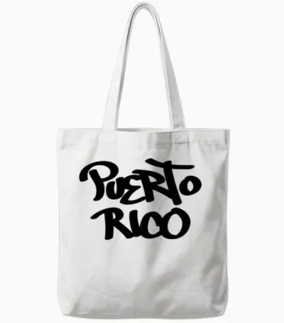 Puerto Rico Tote Bags - White