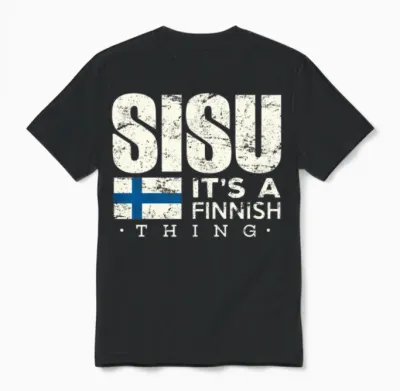 Finland Shirt Sisu It's a Finnish Thing Gift Unisex T-Shirt - Black