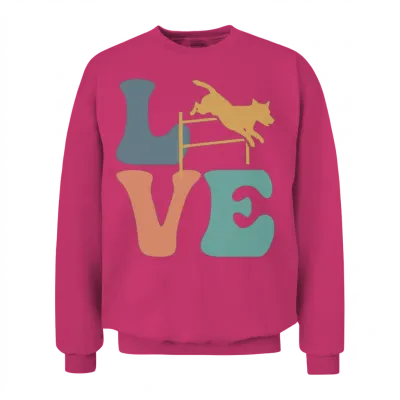 Dog Agility Dog Training Trainer Unisex Sweatshirt - Heliconia