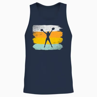 Cheerleading Retro Unisex Tank Top - Navy