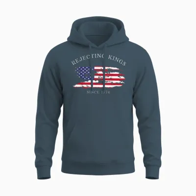 Funny Rejecting Kings Since 1776 Democracy America Us Unisex Hoodie - Dark Heather