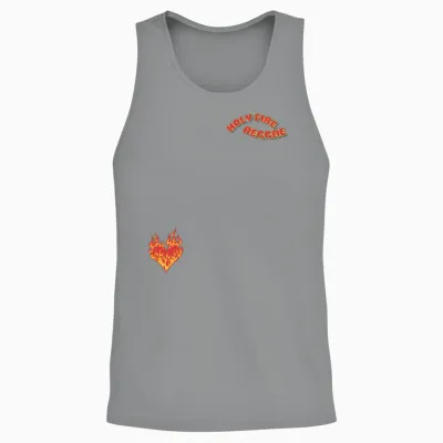 Holy Fire Reggae Heart Unisex Tank Top - Sport Grey