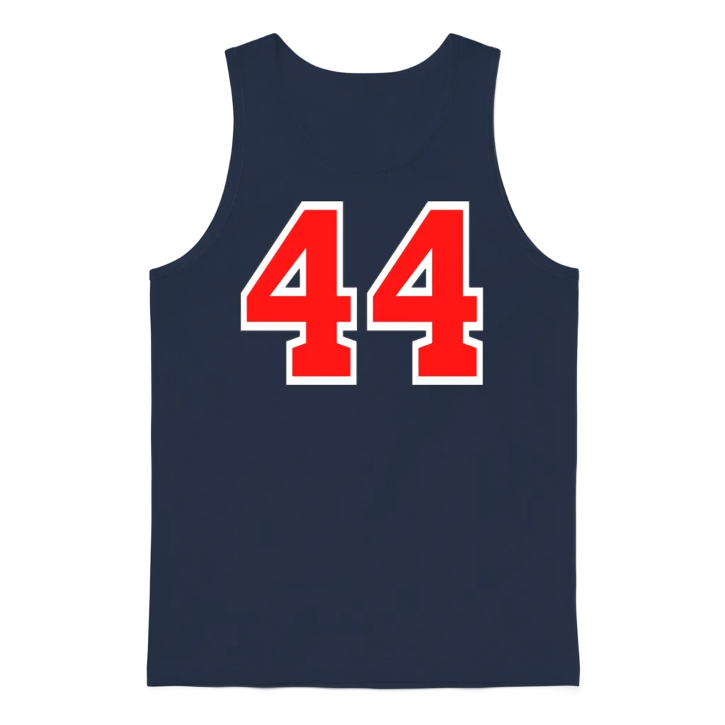 Number 44 Unisex Tank Top - Navy