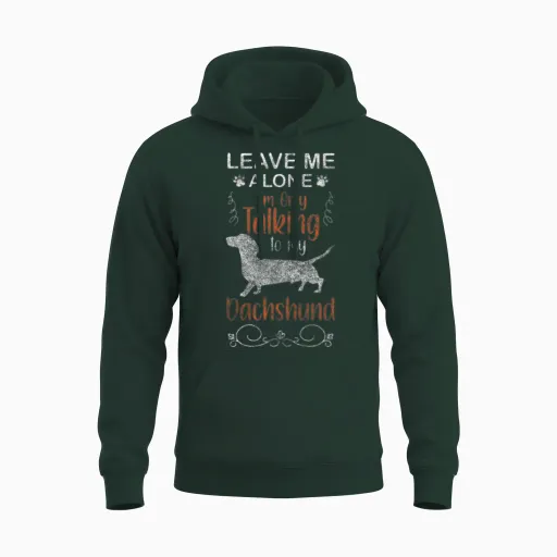 Dachshund Paws Dog Lovers Hunting Dog Unisex Hoodie in Forest