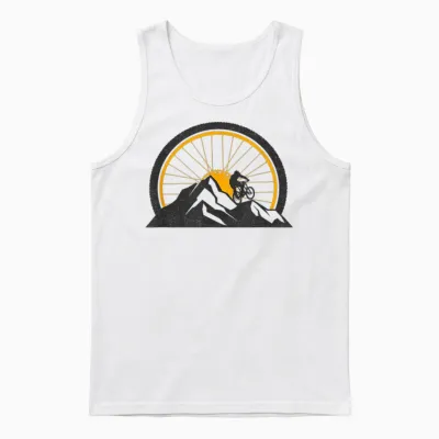 Mountain Bike Mtb Clothing - Mtb Mountain Bike Unisex Tank Top - White