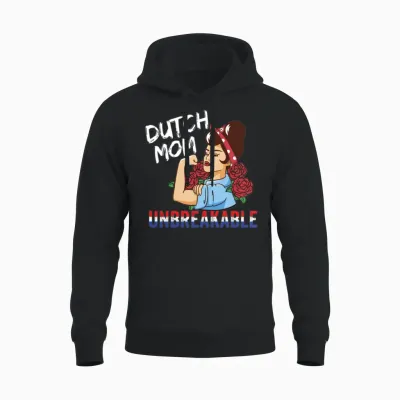 Dutch Mom Heritage Dutch Pride Unisex Hoodie - Black