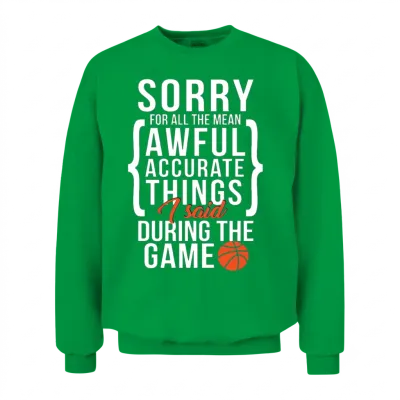Funny Basketball Player Design Unisex Sweatshirt - Irish Green