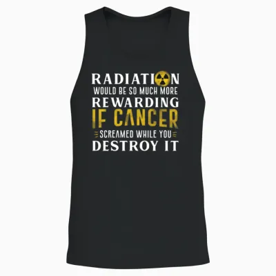 Cancer Scream While You Destroy It Unisex Tank Top - Black