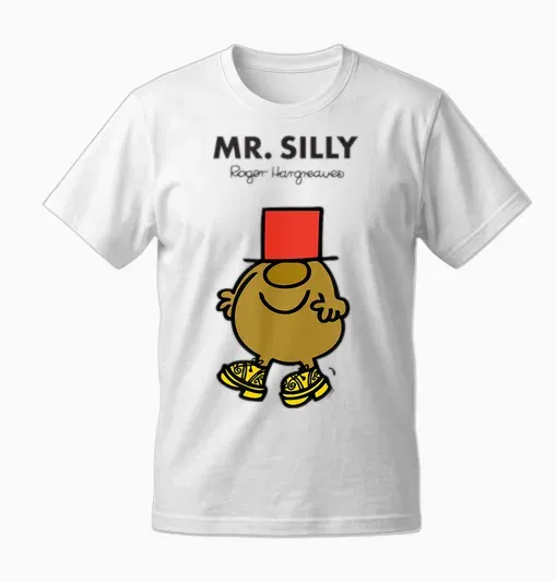 Mr. Men Mr. Silly Unisex T-Shirt - White
