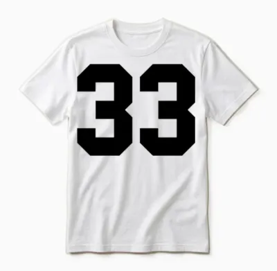 33 Unisex T-Shirt - White