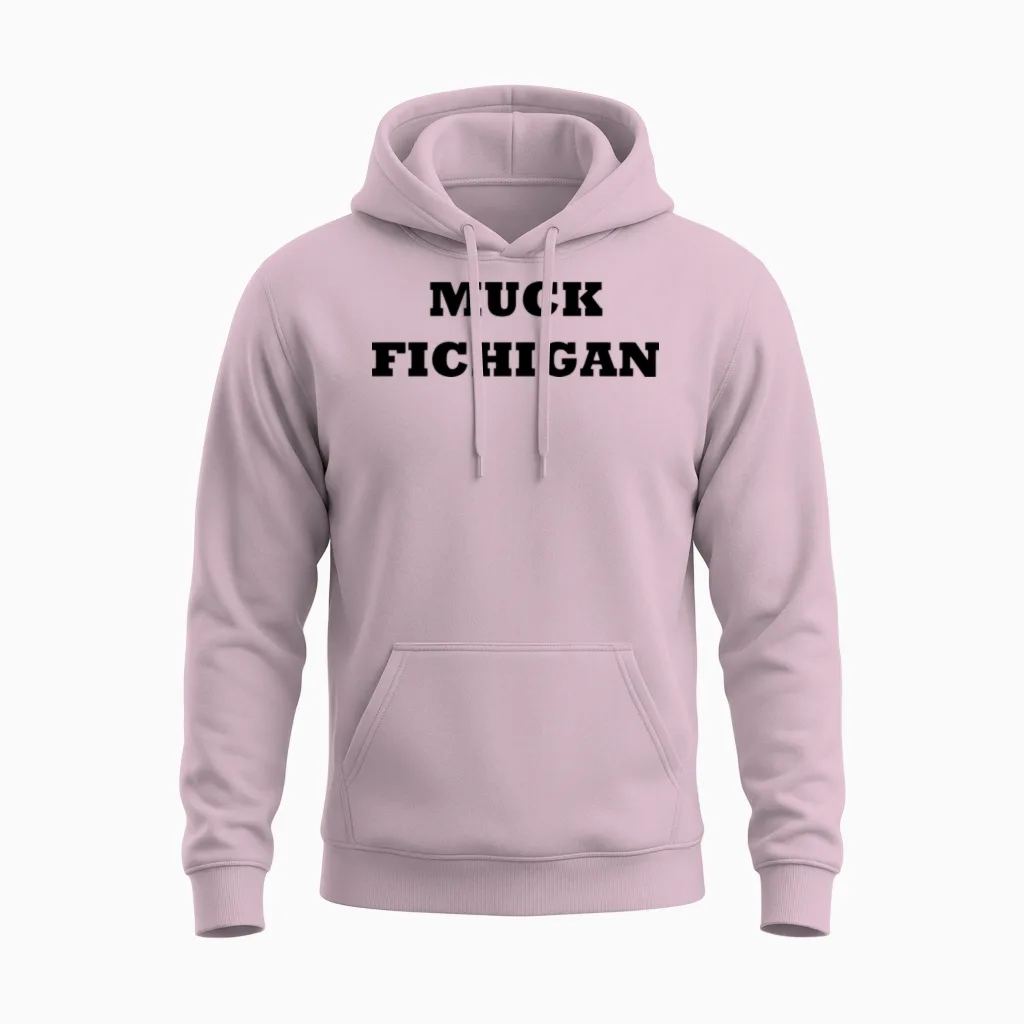 Muck Fichigan Unisex Hoodie in Light Pink