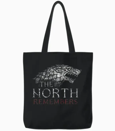 Game of Thrones the North Remembers Tote Bags - Black