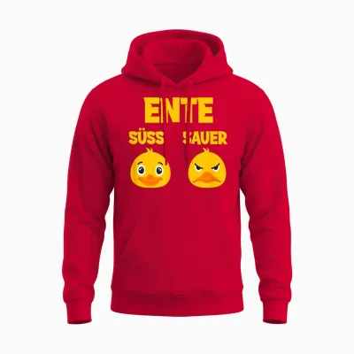 Ente Süß - Sauer Lustig Witzig Koch Landwirt Unisex Hoodie - Red