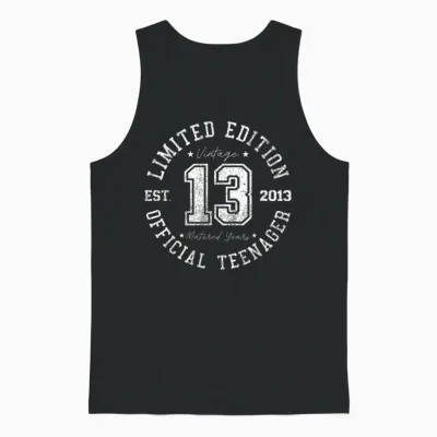 Official Teenager 13th Birthday 13 Years Old 2013 Unisex Tank Top - Black