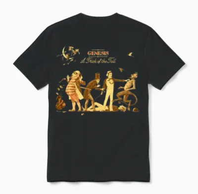 Genesis a Trick of the Trail Album Cover Unisex T-Shirt - Black