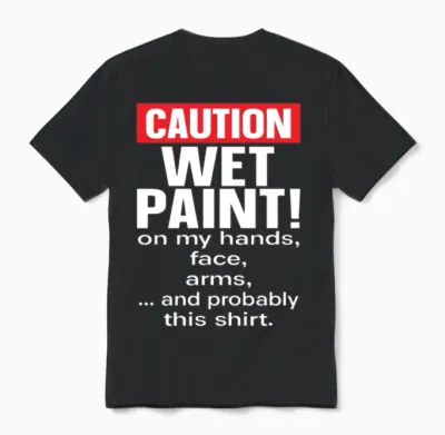 Painter Painting Funny Unisex T-Shirt - Black