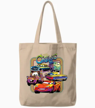 Disney Pixar Cars Radiator Springs Classic Tote Bags - Natural