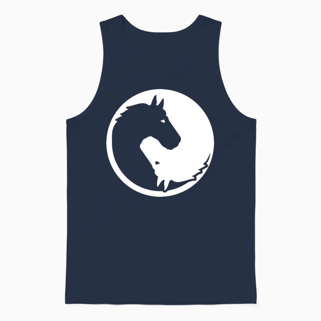 Horse - Lovers Unisex Tank Top in Navy