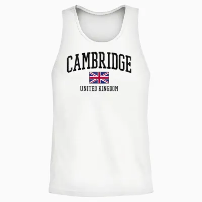 Cambridge Uk - British Unisex Tank Top - White