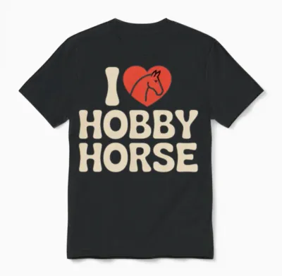 I Love Hobby Horsing Hobby Horse Unisex T-Shirt - Black