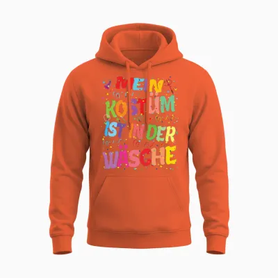 Carnival Costume My Costume Is in the Laundry Fancy Dress Hits Unisex Hoodie - Orange