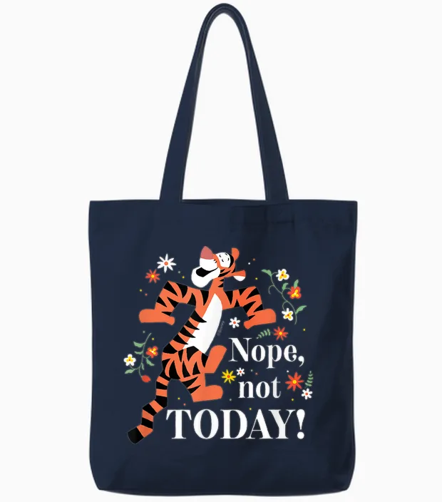 Winnie the Pooh - Tigger Nope Not Today Tote Bags in Navy
