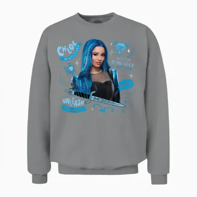 Disney Descendants: Wicked Wonderland Chloe Charming Fierce Unisex Sweatshirt - Sport Grey
