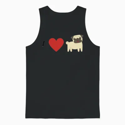 Dog Unisex Tank Top - Black