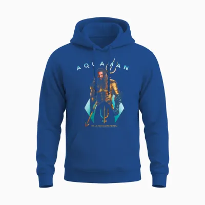 Aquaman Ocean Hero Dc Comics Adventure Affichage Sur Le Thème De L'aventure Unisex Hoodie - Royal
