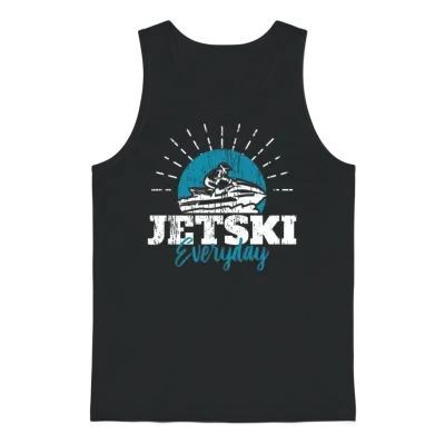 Jetski Gift Unisex Tank Top - Black