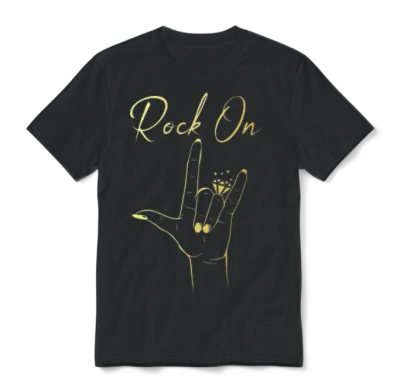 Rock on Bachelorette Party Unisex T-Shirt - Black