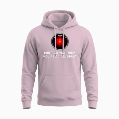 Hal 9000 Vintage Künstliche Intelligenz Unisex Hoodie - Light Pink